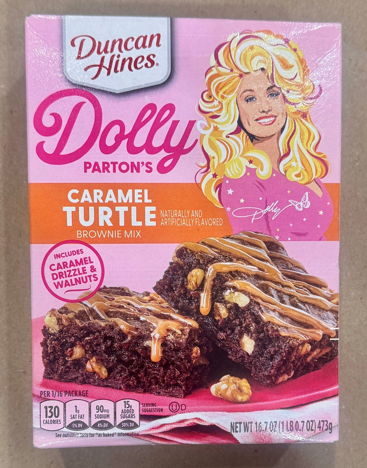 Dolly Parton Caramel Turtle Brownie Mix (DAMAGED)
