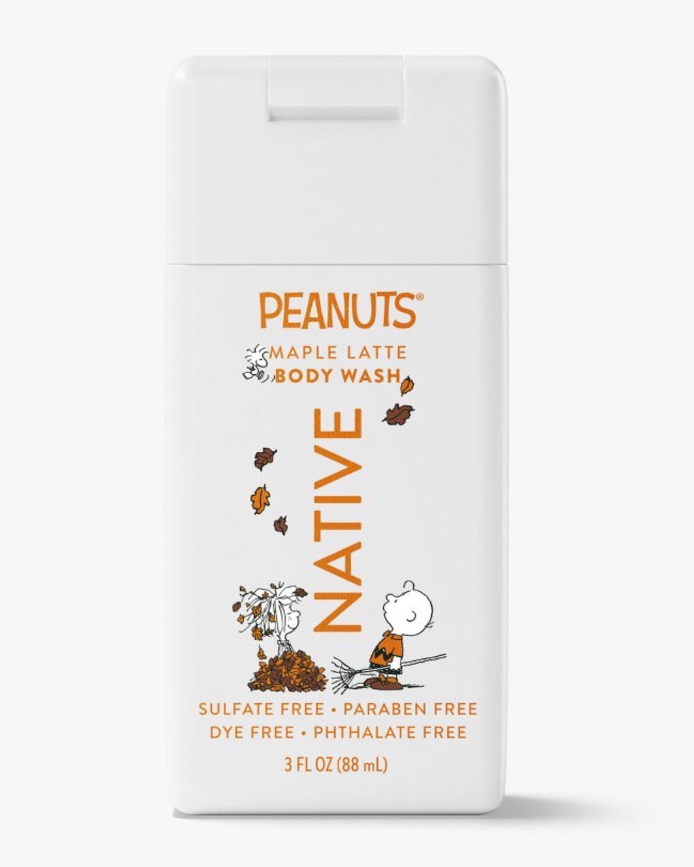 Native X Peanuts Body Wash (Travel) -  Maple Latte