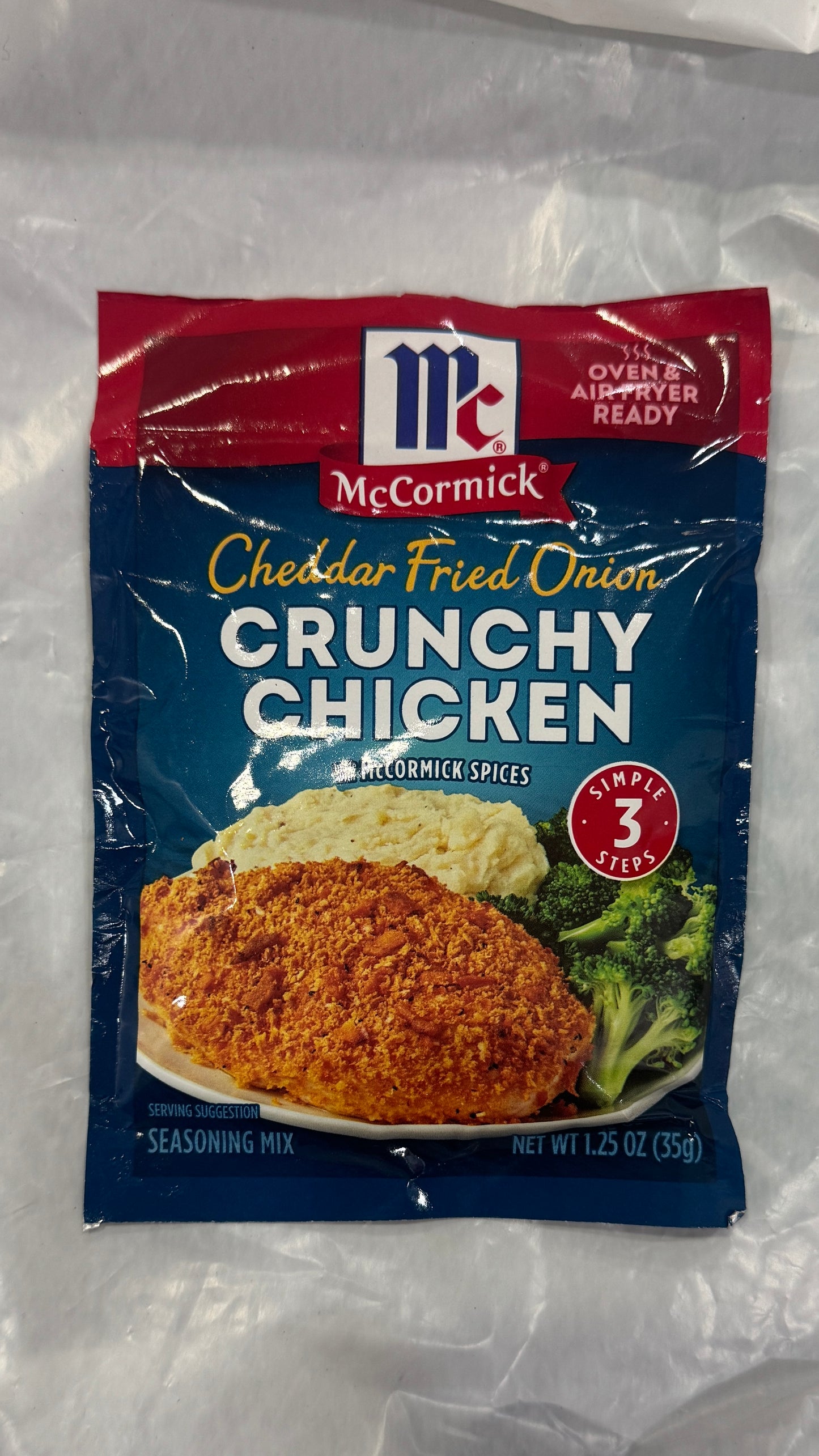 McCormick Cheddar Fried Onion, Crunchy Chicken Seasoning