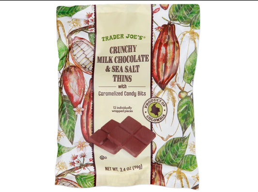 Trader Joe’s Crunchy Milk Chocolate & Sea Salt Thins