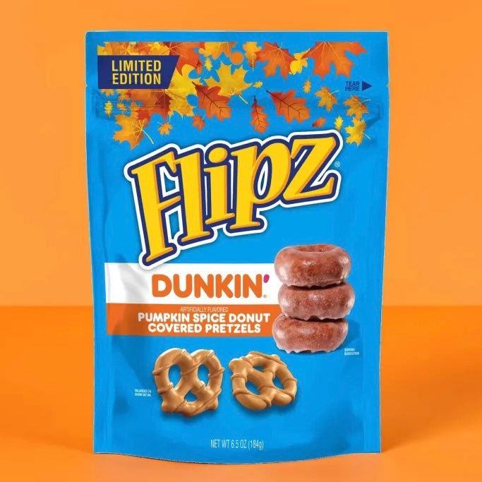 Flips Covered Pretzel - Dunkin’ Donuts Pumpkin Spice Donut