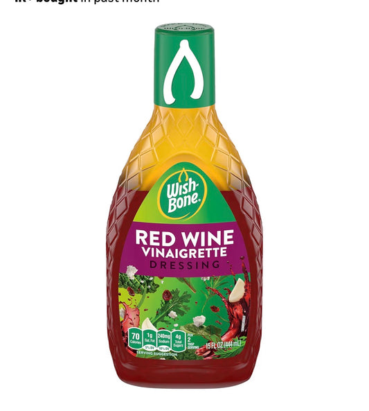 Wishbone Dressing- Red Wine Vinaigrette