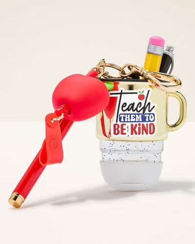 Bath & Body Works PocketBac HandGel Holders - Teachers Keyrings