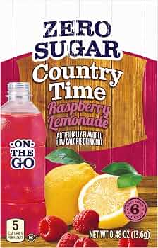 Country Time ZERO SUGAR Drinks Sachets (6ct) - Raspberry Lemonade