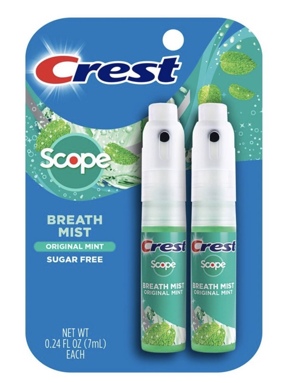 Crest Scope Breath Mist 2pk - Original Mint