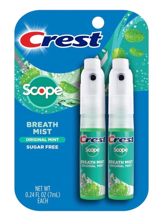 Crest Scope Breath Mist 2pk - Original Mint