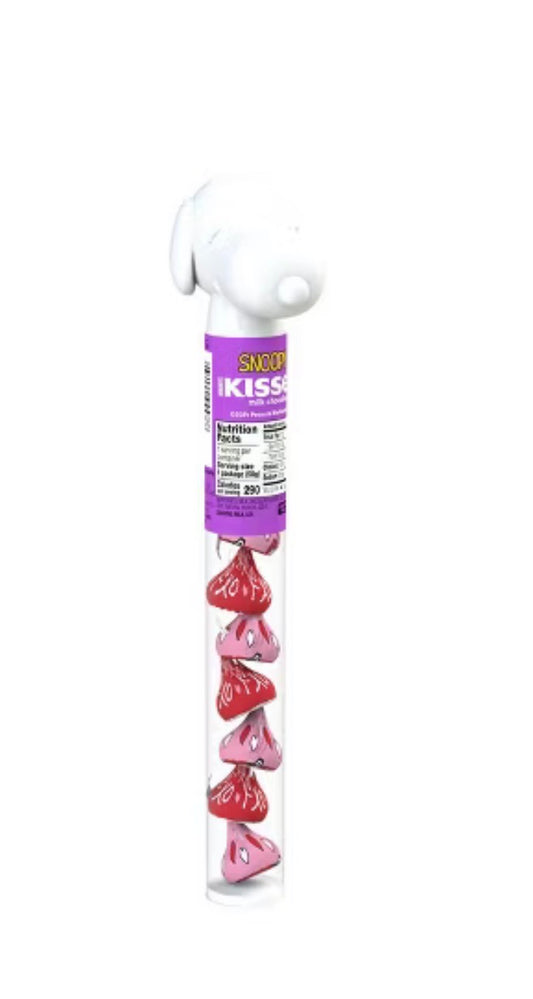Snoopy Valentines Hersheys Kisses Tube