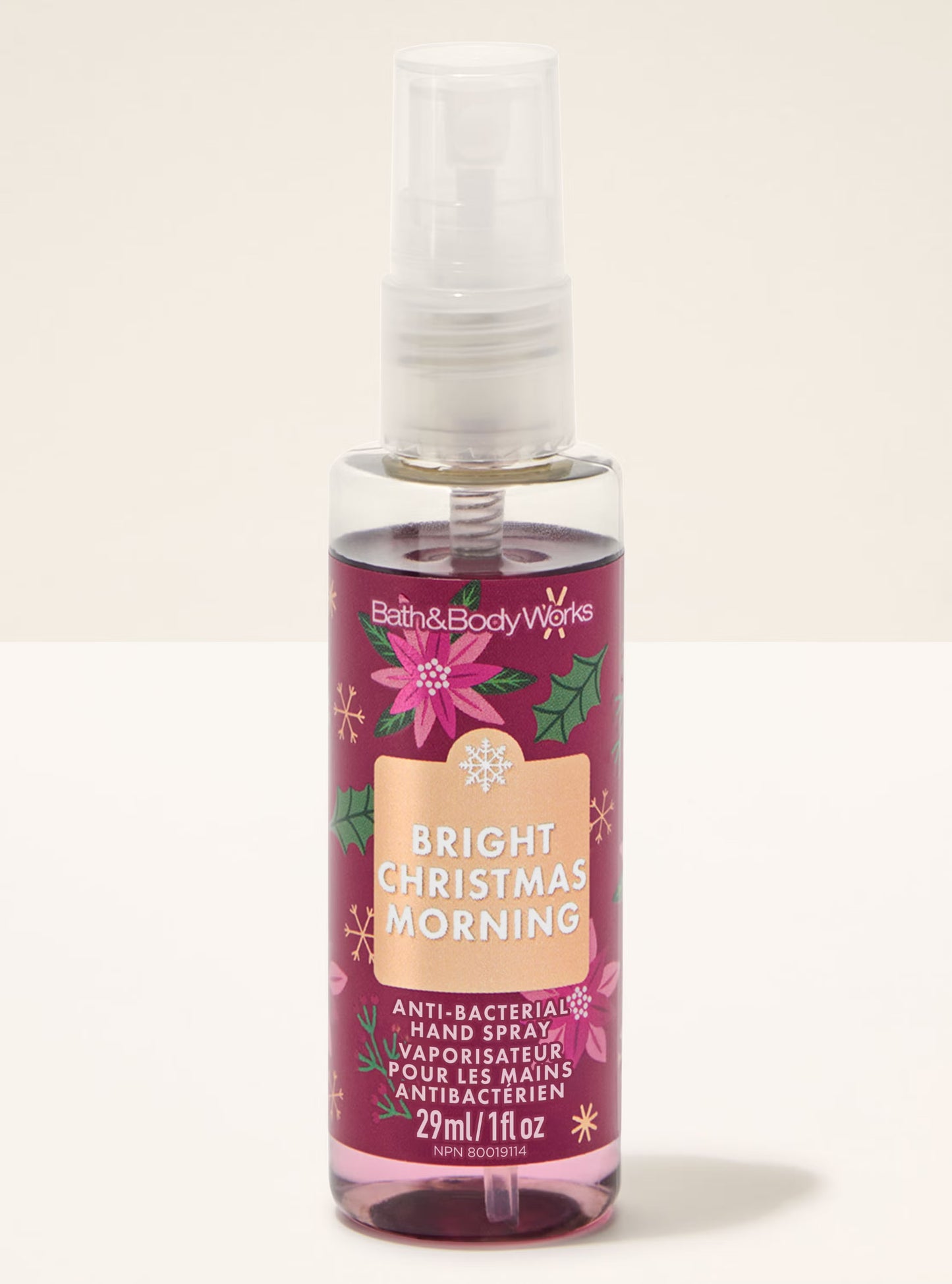 Bath & Body Works Christmas Hand Sanitising Mist - Bright Christmas Morning