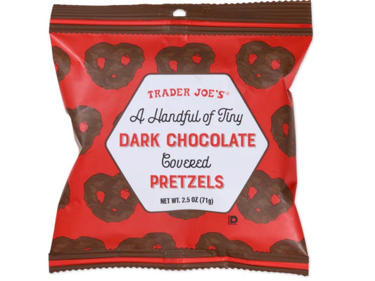 Trader Joe’s Dark Chocolate covered Pretzels