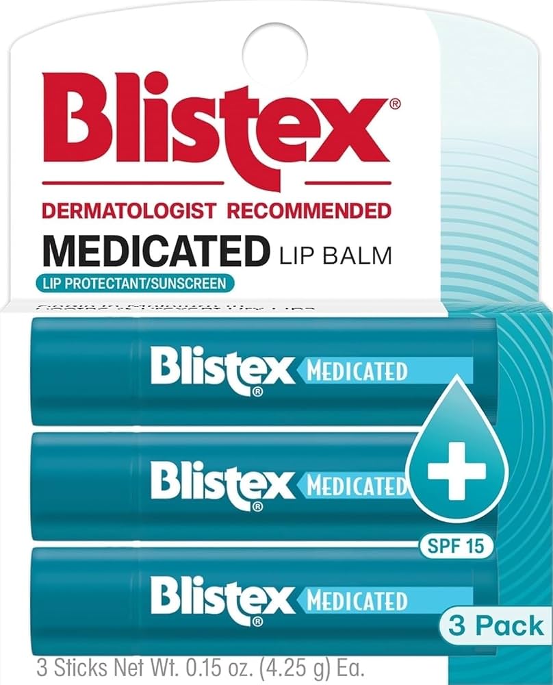 Blistex Medicated Lip Balm - 3pk