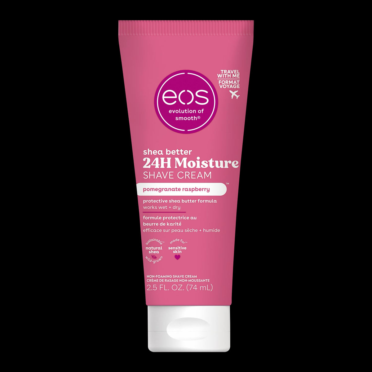EOS Travel Shave Cream - Pomegranate Raspberry