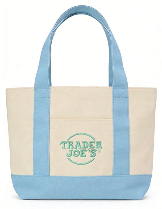 Trader Joe’s Mini Pastel Tote Bag - Blue