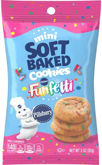Mini Soft Baked Cookies - Funfetti