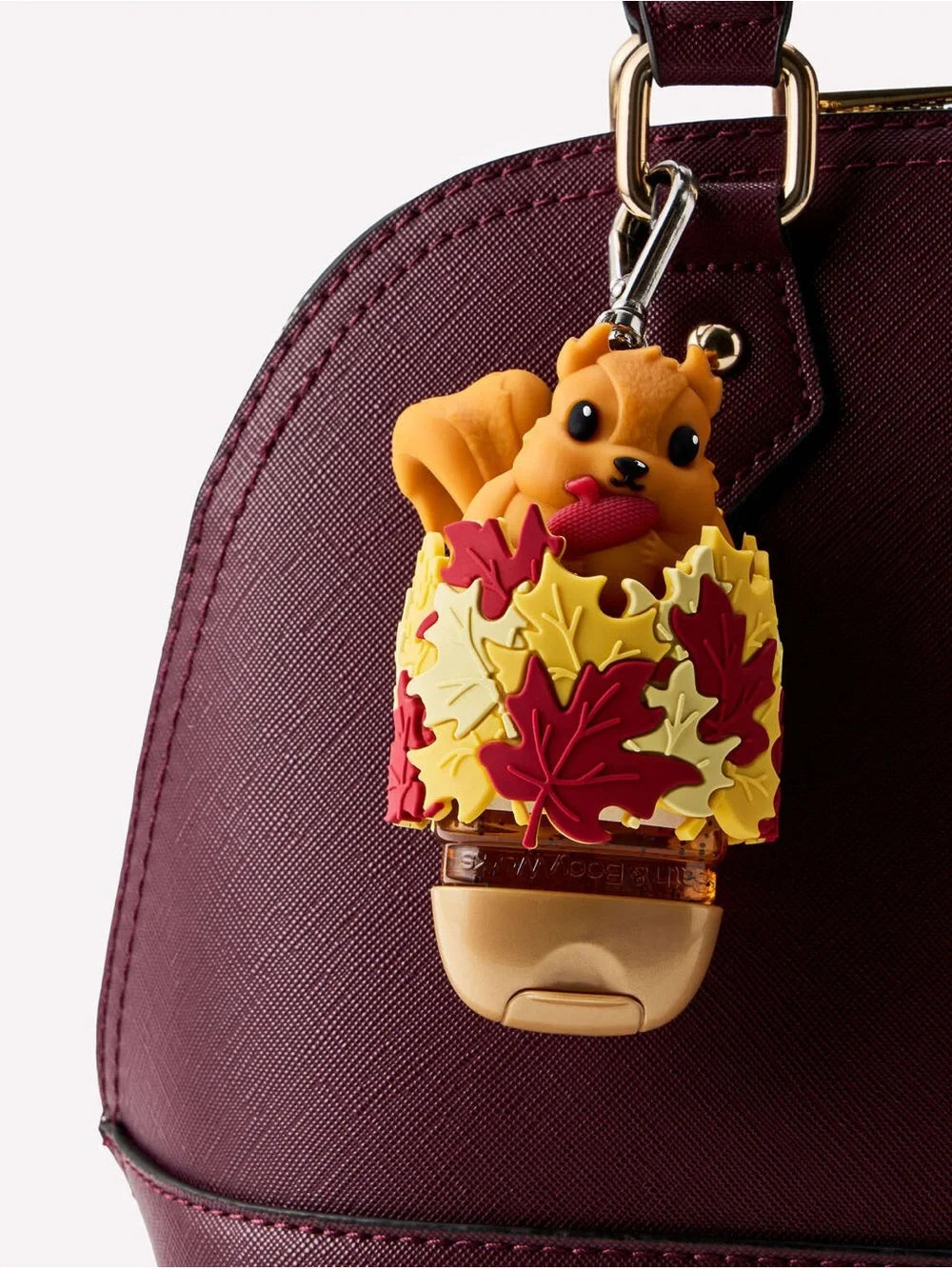 Bath & Body Works HandGel Holder - Squirrel in Leaves