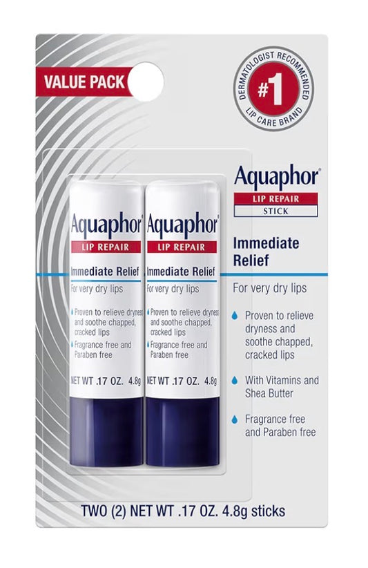 Aquaphor Lip Balm 2pk