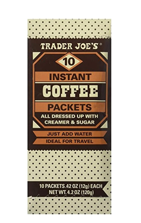 Trader Joe’s Instant Coffee Packets (with Creamer & Sugar) 10ct