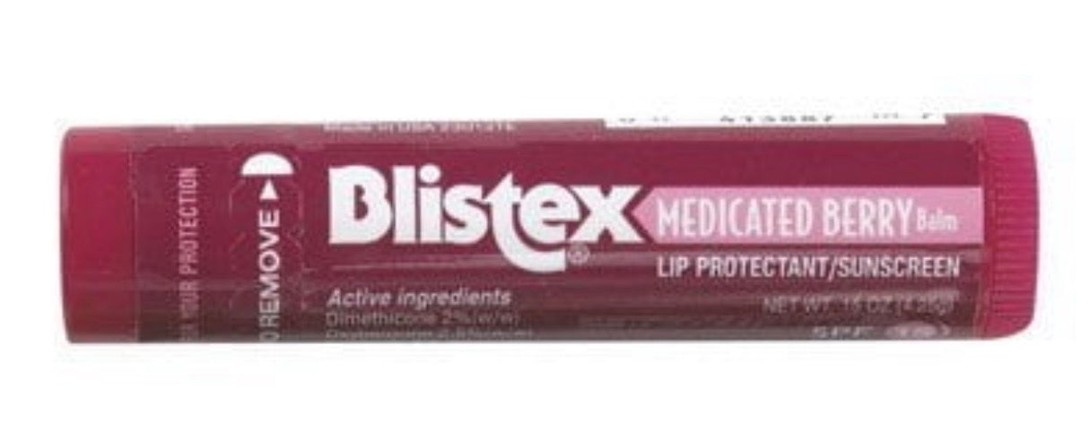 Blistex Medicated Berry Lip Balm - Single