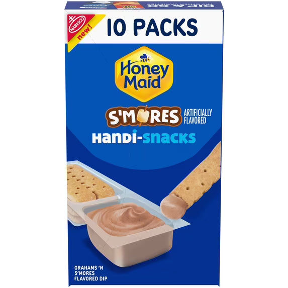 Honey Maid Graham Cracker Sticks 'N S'mores-Flavored Dip Snack Packs 10ct
