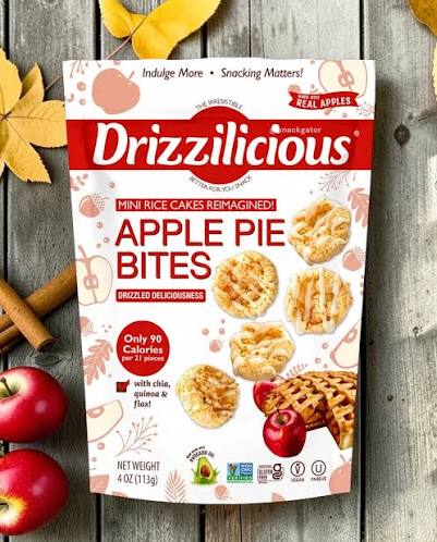 Drizzilicious Rice Cake Bites - Apple Pie