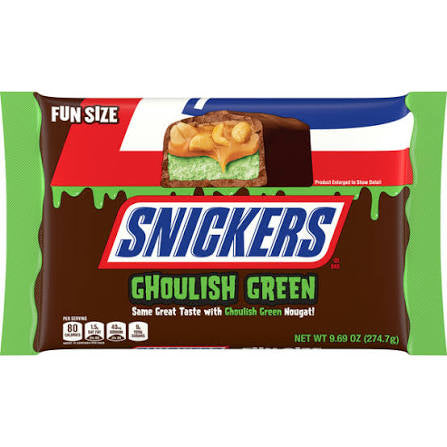 Snickers Fun Size - Ghoulish Green