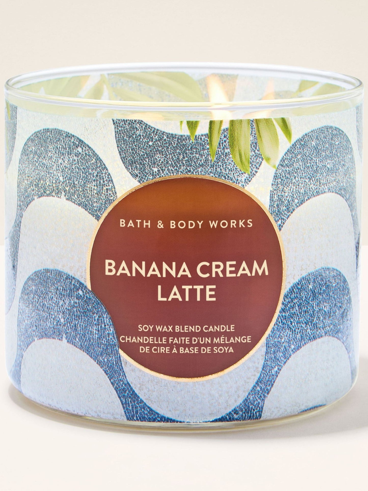 Bath & Body Works 3-Wick Candle - Banana Cream Latte
