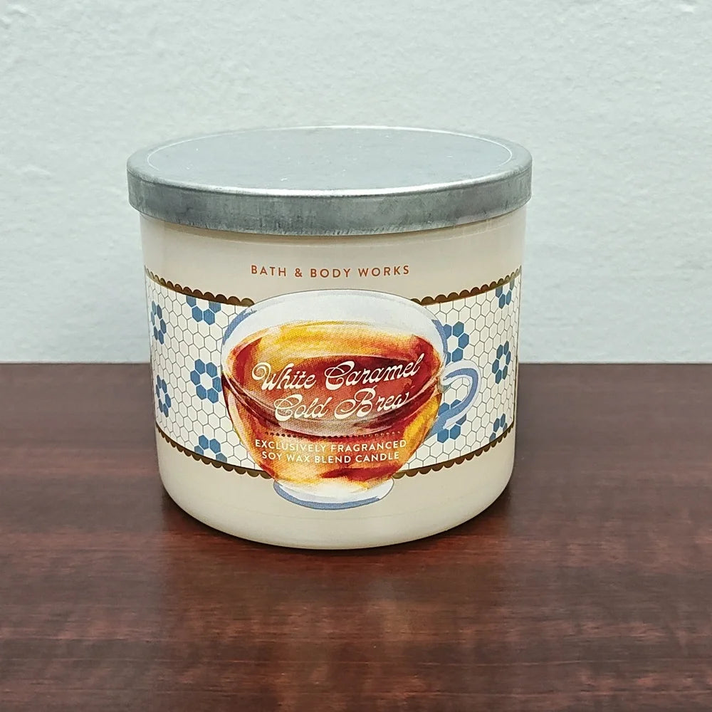 Bath & Body Works 3-Wick Candle - White Caramel Cold Brew