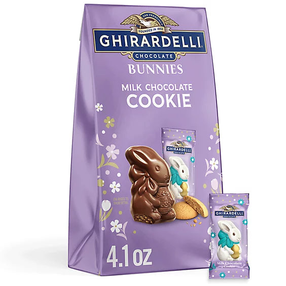 Ghirardelli Milk Chocolate Cookie Bunnies (4.1oz) - OOD