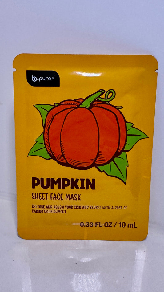 B.Pure Pumpkin Sheet Face Mask