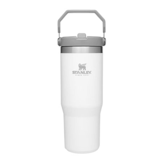 Stanley 30 oz Stainless Steel Ice Flow Flip Straw Tumbler- Polar