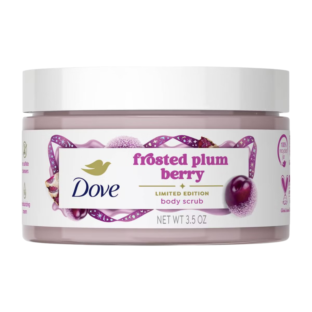 Dove Holiday Treats Mini Body Scrub - Frosted Plum Berry